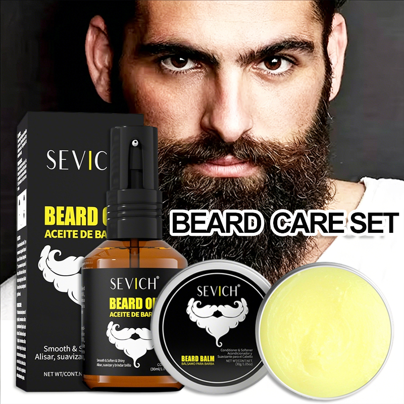 Waxing Kit Home - Men Beard Oil Kit Beard Moisturizing