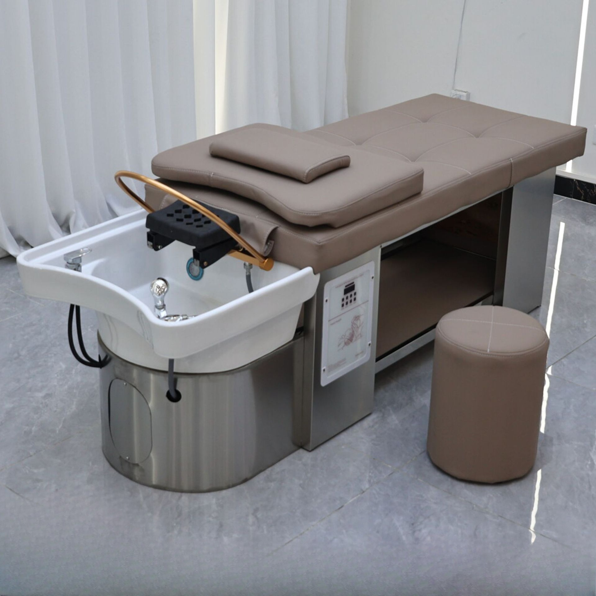Spa Wellness Salon - High-end Head Therapy Shampoo Bed, Water