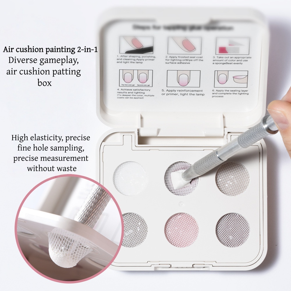New 6 Color Cushion Nail Art S – Waxing Kit Home Bewertung und Preis